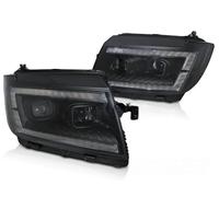Fari LED Neri Combinati Tuning Tec Per VW Crafter II 2017 DRL Indicatori