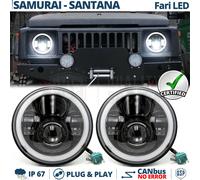 FARI LED Per SUZUKI SAMURAI SJ SANTANA Angel Eyes Luce Bianca 6500K