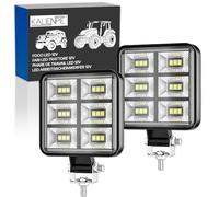 Fari led trattore 12v 2 pezzi alluminio abs 18 led 6500K 8.4 cm 3.34" IP65 120% di luminosità in più rispetto ai normali faretti fari led 12v fanali led trattore fari trattore led
