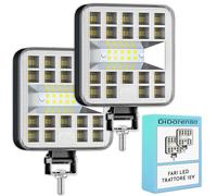 Fari led trattore 12v 2 pezzi alluminio abs 29 led 6500K 8,4 cm 3,34" IP65 massima luminosita