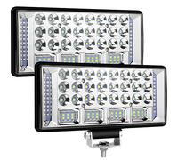 Fari LED Trattore, 9'' Faro LED 12V Faretto LED Barca Fari LED 12V 304W 33200LM - Fari Lavoro LED Trattore Faretto 12V LED Fari Da Lavoro a LED per Trattori