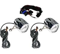 Fari Nebbia LED Halo Personalizzati - Cromo Moto Stradale PB-FOG-IND-C