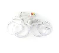 Fari occhio d'angelo Per BMW E46 Per M3 E38 E39 E36 Luce Di Marcia Diurna Controllo Del Telefono Crystal RGB Multi-color LED Faro Angel Eyes Anelli halo LED(2.Size 146mm 4pcs)