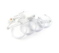 Fari occhio d'angelo Per BMW E46 Per M3 E38 E39 E36 Luce Di Marcia Diurna Controllo Del Telefono Crystal RGB Multi-color LED Faro Angel Eyes Anelli halo LED(1.Size 131mm 4pcs)