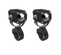 Fari per Moto Faretto Frontale Faro A LED Per Moto Lente Di Proiezione Faretto Ausiliario Bicolore Luce Lampeggiante Di Avvertimento 2 Pezzi