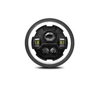 Fari per Moto Faretto Frontale Faro Anteriore LED 7Pollici Faro Rotondo Con Abbaglianti/anabbaglianti Luce Diurna Ambra Indicatore Direzione Auto E Moto Fari(1pc)