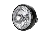 Fari per Moto Faretto Frontale Faro Universale Per Moto A LED H4 7 Pollici 35 W Con Staffa Di Montaggio Indicatori Direzione A 9 Fili Per Accessori Motociclette(1pcs Light)