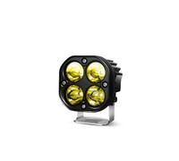 Fari per Moto Faretto Frontale Per Auto Moto SUV ATV Camion Faretti A LED Da 3" E 40W Luci Di Marcia Fari Quadrati Stagni Fendinebbia Bianco E Giallo(40w yellow 1pcs)