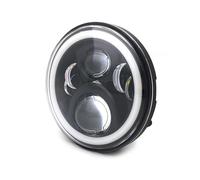 Fari per Moto Faretto Frontale Per CB 400 500 1300 Per Hornet 250 VTR 250 Fari Anteriori A LED Full Halo Da 7 Pollici Proiettore Per Moto Da 7 Pollici(Black)