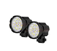 Fari per Moto Faretto Frontale Per Fendinebbia Per Moto Faretti LED Aggiuntivi Luce LED Per Moto Fari Ausiliari Ad Alta Lampeggiante A Lungo Raggio 12-80V(2pcs lamp and Switch)