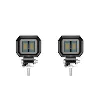 Fari per Moto Faretto Frontale Per Fuoristrada Auto Barca Camion SUV Barra Luminosa A LED Angel Eye E Moto Faretto Da Lavoro 12 V 24 V Fendinebbia.(Square yellow 2pcs)