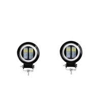 Fari per Moto Faretto Frontale Per Fuoristrada Auto Barca Camion SUV Barra Luminosa A LED Angel Eye E Moto Faretto Da Lavoro 12 V 24 V Fendinebbia.(Round blue 2pcs)