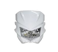 Fari per Moto Faretto Frontale Per KAWASAKI Per SUZUKI 12V 35W Kit Faro Anteriore Universale Per Moto Da Per Cross(White)