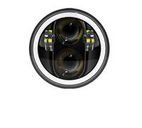 Fari per Moto Faretto Frontale Per Sportster 1200 883 Faro Anteriore Da 5.75 Pollici Halo Angel Eyes LED Proiettore Rotondo Nero
