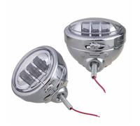 Fari Per Moto Per Electra Per Glide Per Bad Boy Luce Di Sorpasso Ausiliaria A LED Da 4-1/2" Con Alloggiamento 4.5" Faro Anteriore Moto(Chrome With Housing)
