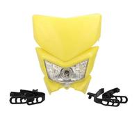 Fari Per Moto Per Kawasaki Per KLX 250 450 Per KMX 125 Per KDX Per WR KX Per KLR Per KLE 110 125 140 300 650 Piastra Faro Per Moto 12V 35W Faro Per Moto(Yellow)