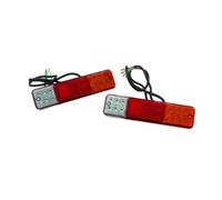 Fari Posteriori 2x 10-80v 12v 24v 48v Led Luci Posteriori Carrelli Elevatori Luci Stop Rimorchio Luci Retromarcia Luci Avvertimento Luci Posteriori Rosso Ambra Bianco Fanale Posteriore Auto(48v)