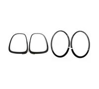 fari posteriori auto Per Bmw Per Mini Per Cooper S F55 F56 F57 Per JCW Copri Griglia Fari Posteriori Nero Lucido(4PCS)