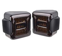 Fari Posteriori Auto Per Jeep Per Wrangler JK 2007-2017 Auto Luce Di Freno Di Retromarcia Indicatori Di Direzione Lampada Luci Di Marcia 2x Luci Di Coda Posteriori A LED Fanali Posteriore(Black Euro V