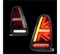 Fari Posteriori LED 2 Pezzi Per BMW Per Mini Per Cooper R50 R52 R53 2001 2002 2003 2004 2005 2006 2007 2008 Fanale Posteriore LED Stile Union Jack Ricambio(Smoke)