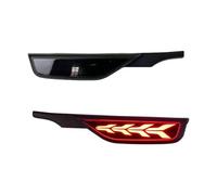 Fari Posteriori Lente 2 Pezzi Fendinebbia Posteriori Per Jazz Per Fit Luce Paraurti Posteriore A LED Auto Luce Freno Riflettore Direzione Scorrevole Modello USA Fanale Posteriore Auto(Smoke Model C)