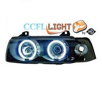 Fari Proiettori CCFL LHD OS NS Chiari Neri H1 H1 Per BMW 3 Serie E36