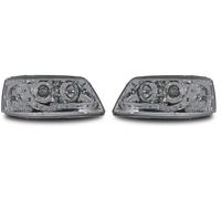 Fari Proiettori Interni Cromati DRL Per VW Transporter T5 03-10 Coppia