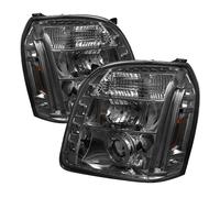 Fari Proiettori LED Halo Fumè Set Per GMC 07-14 Yukon Denali XL