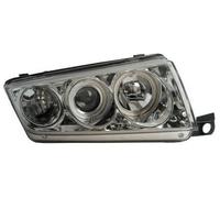 Fari Proiettori LHD Angel Eyes CCFL Cromo Per Skoda Fabia I -07