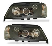 Fari Proiettori LHD Coppia Chiari Neri Mercedes-Benz C180-280 W202 93-00