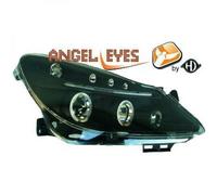 Fari Proiettori LHD Coppia Occhi D'Angelo Chiari Neri Vauxhall Corsa D 06-11