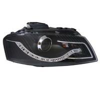Fari Proiettori LHD Eagle Eyes Starline Coppia DRL Neri Per Audi A3 8P 04-08