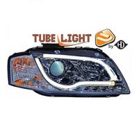 Fari Proiettori LHD Pair LED Lightbar DRL Chiaro Cromo Per Audi A3 03-08