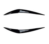 Fari Sopracciglio Palpebre Per BMW Serie 1 F20 F21 L & R 116 118 120 125 M135i M140i Facelift 2015-2019 ABS Faro Sopracciglia Palpebra Adesivi 3D fari Anteriori Sopracciglia (Color : Gloss Black)