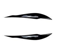 Fari Sopracciglio Palpebre Per BMW Serie 3 F30 F31 M3 316 318 320 325 330 2011-2019 Berlina/Touring ABS Lucido Faro per auto Sopracciglia Palpebra Body Kit fari Anteriori Sopracciglia (Color : Gloss