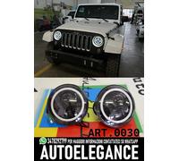 FARI TONDI ANTERIORI DRL 7" ANGEL EYES ADATTI PER JEEP WRANGLER