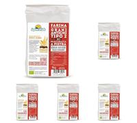 FARINA DI GRANI ANTICHI DI ROMAGNA TIPO 2 BIOLOGICA MACINATA A PIETRA 1 KG INTEGRALE (Confezione da 5)