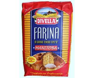 FARINA DI GRANO TENERO TIPO 0 DIVELLA MANITOBA PACCO DA 1 KG ELEVATA ELASTICITA'