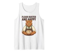 Farina Dusted And Happy Baking Quote Bread Baker Bear Pastry Canotta