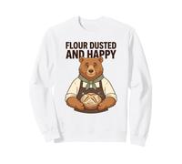Farina Dusted And Happy Baking Quote Bread Baker Bear Pastry Felpa