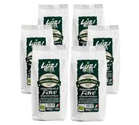 Farina integrale di fave da agricoltura biologica, 6 confezioni da 500 gr, Luzi Food, 3 kg