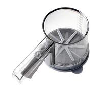 Farina Sifter, Baking Mesh Sieve, Stainless Steel Duster, Semi Automatic Kitchen Utensil, Lightweight Fine, Precision Dusting Tool 8,27 x 4,33 Inch for Cakes Sugar Powder Pastry Home Cooking