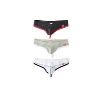 Faringoto Perizoma da uomo a vita bassa in nylon traspirante, B+g+w, XL