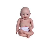 Farious 43CM Realistic Full Silicone Baby Doll, Reborn Baby Dolls, Toy, and Collectible.Bald Girl 034