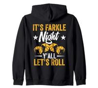 Farkle Game Night Player Queen Let's Roll Dice Gamefarkle Felpa con Cappuccio