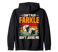 Farkle Night Legend Can´t Play Gioco di dadi Farkle Game Night Night Felpa con Cappuccio