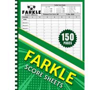 Farkle Score Sheets: 150 Large Pads For Scorekeeping | 8.5 x 11 Inch