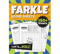 Farkle Score Sheets: 150+ Pages For Scorekeeping, Large Print (8.5x11)