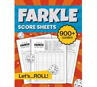 Farkle Score Sheets: 150+ Pages For Scorekeeping, Large Print (8.5x11)