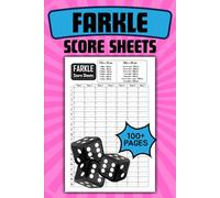 Farkle Score Sheets: Large Print Sheets for Easy Scorekeeping - 100+ Pages, 6x9 Format